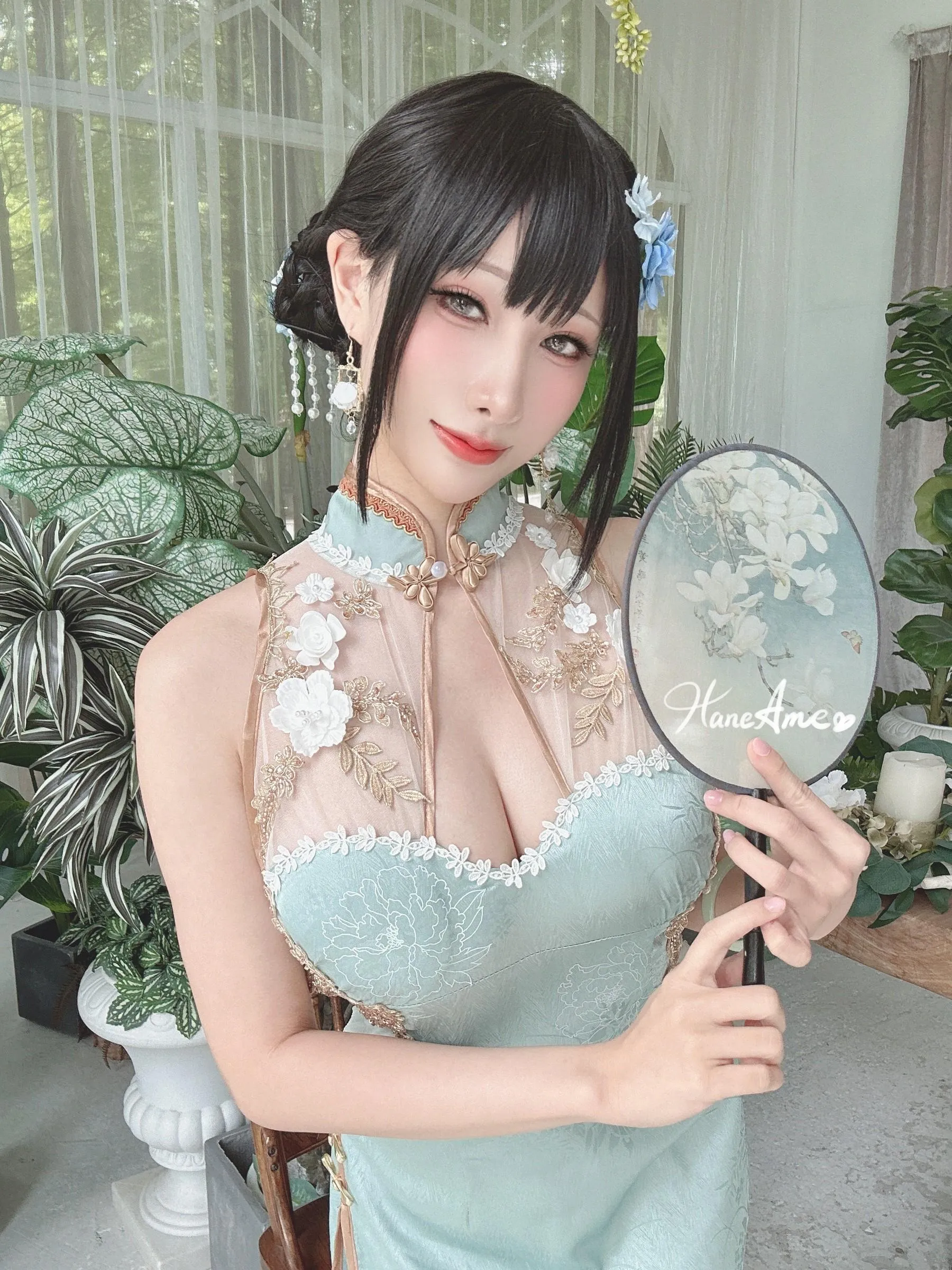 雨波_HaneAme – NO.192.2023年06月新品订阅4套视频-Original Jade Qipao [32P]插图3